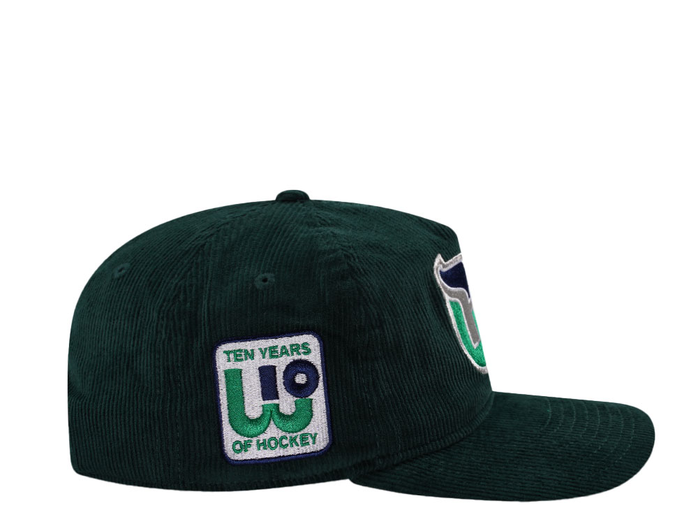 New Era Hartford Whalers 10th Anniversary Dark Green Corduroy Edition 19Twenty Snapback Cap