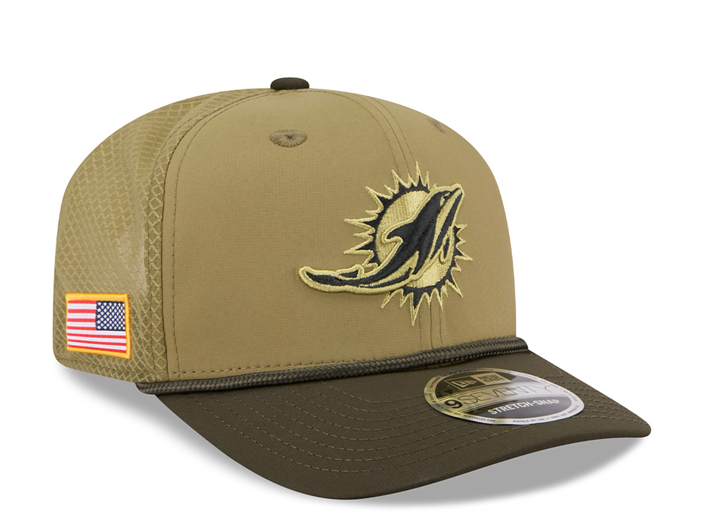 New Era Miami Dolphins Salute To Service 2025 9Seventy Snapback Cap