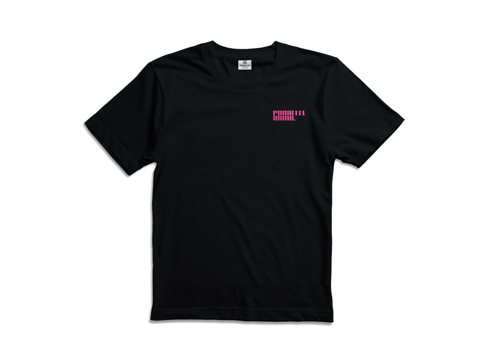 Parallel Union T-Shirt Broken Playback Black Oversize Edition