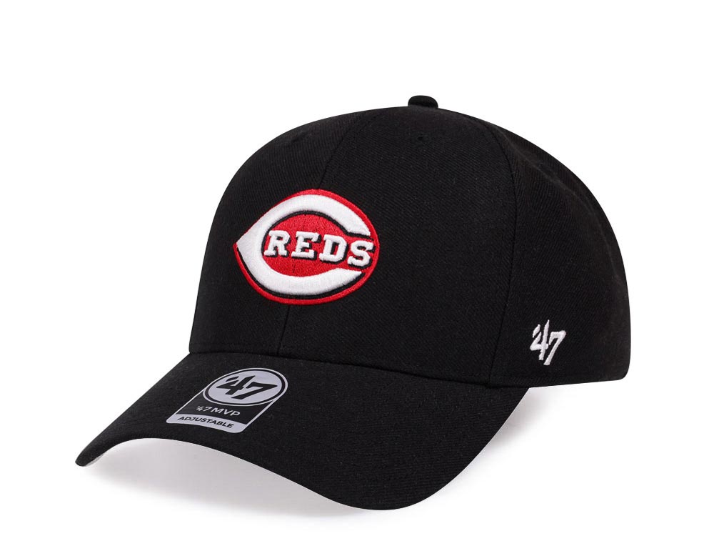 47Brand Cincinnati Reds Classic Black Strapback Cap