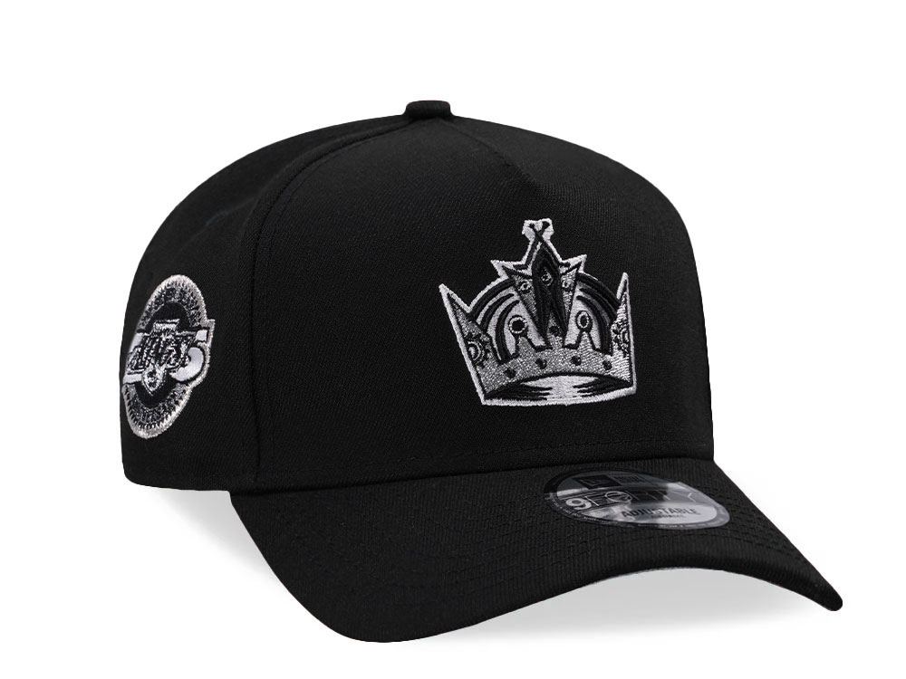 New Era Los Angeles Kings 25th Anniversary Metallic Black Edition 9Forty A Frame Snapback Cap