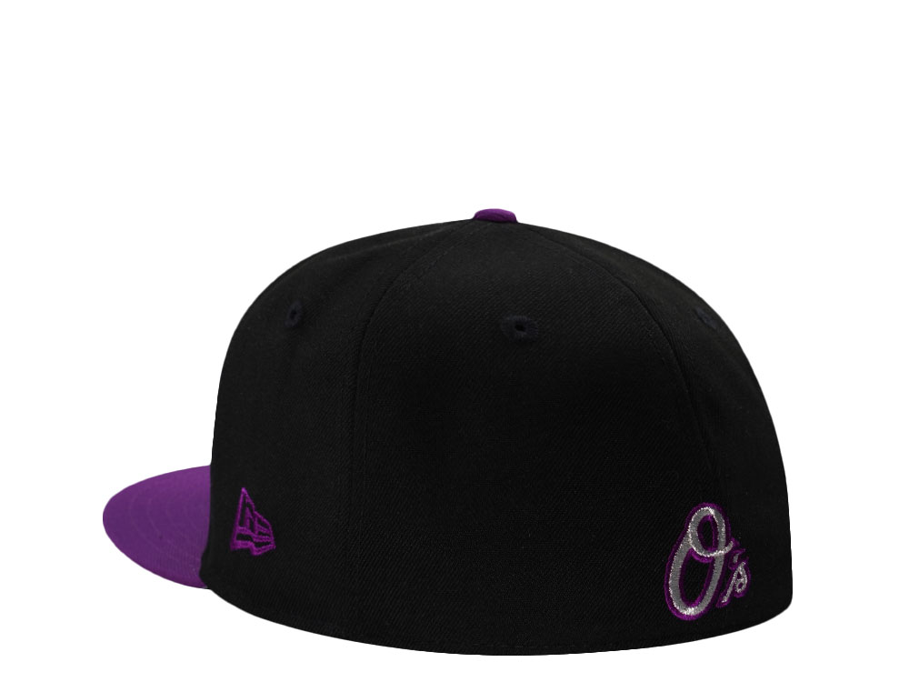 New Era Baltimore Orioles 30th Anniversary Metallic Plum Two Tone Edition 59Fifty Fitted Cap