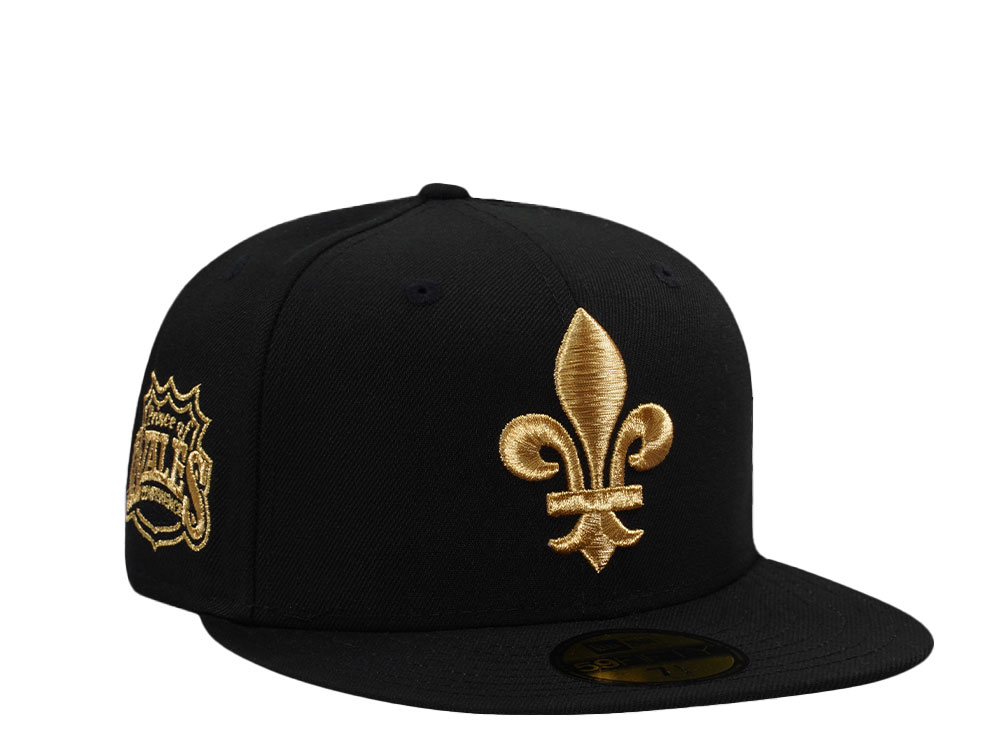 New Era Quebec Nordiques Prince of Wales Conference Black Prime Edition 59Fifty Fitted Cap
