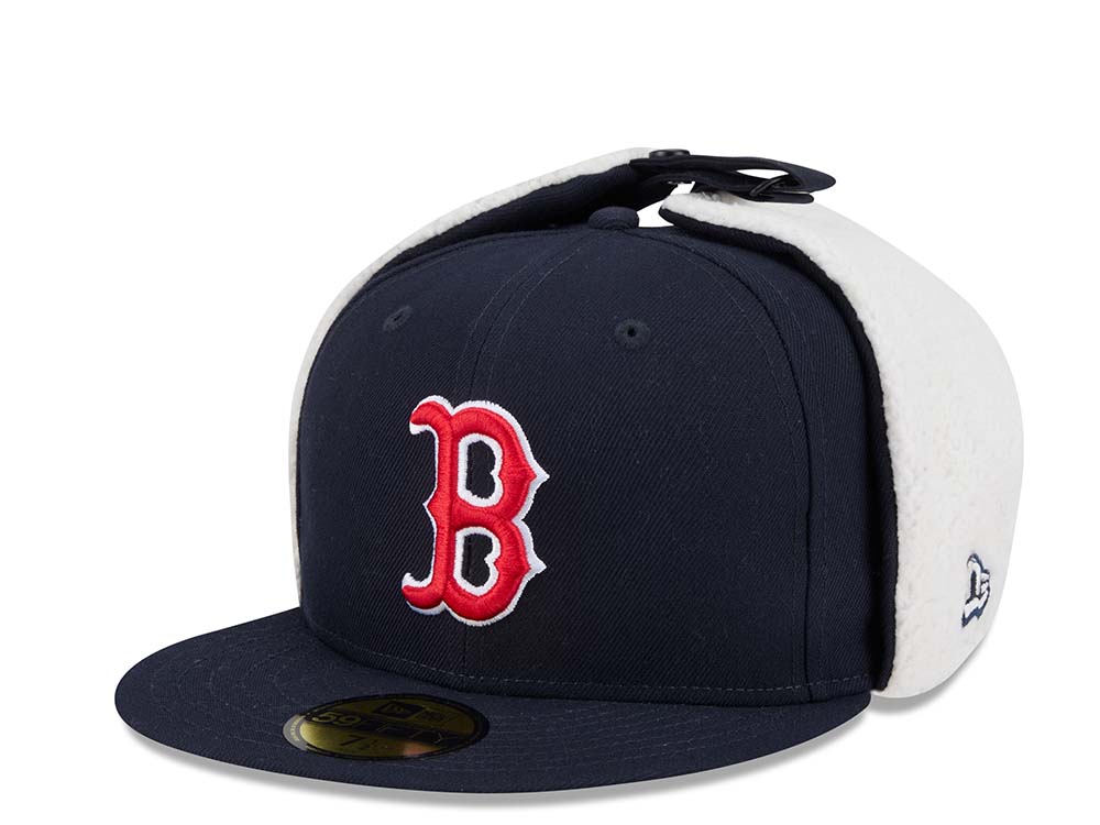 New Era Boston Red Sox Classic Navy 59Fifty Dogear Fitted Cap