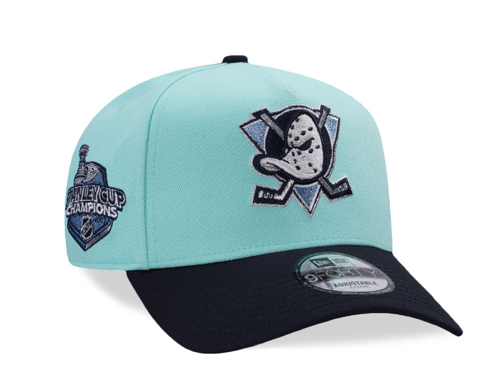 New Era Anaheim Ducks Stanley Cup Champions 2007 Teal Two Tone Edition 9Forty A Frame Snapback Cap
