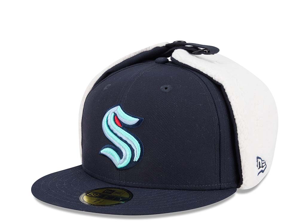 New Era Seattle Kraken Classic Navy 59Fifty Dogear Fitted Cap