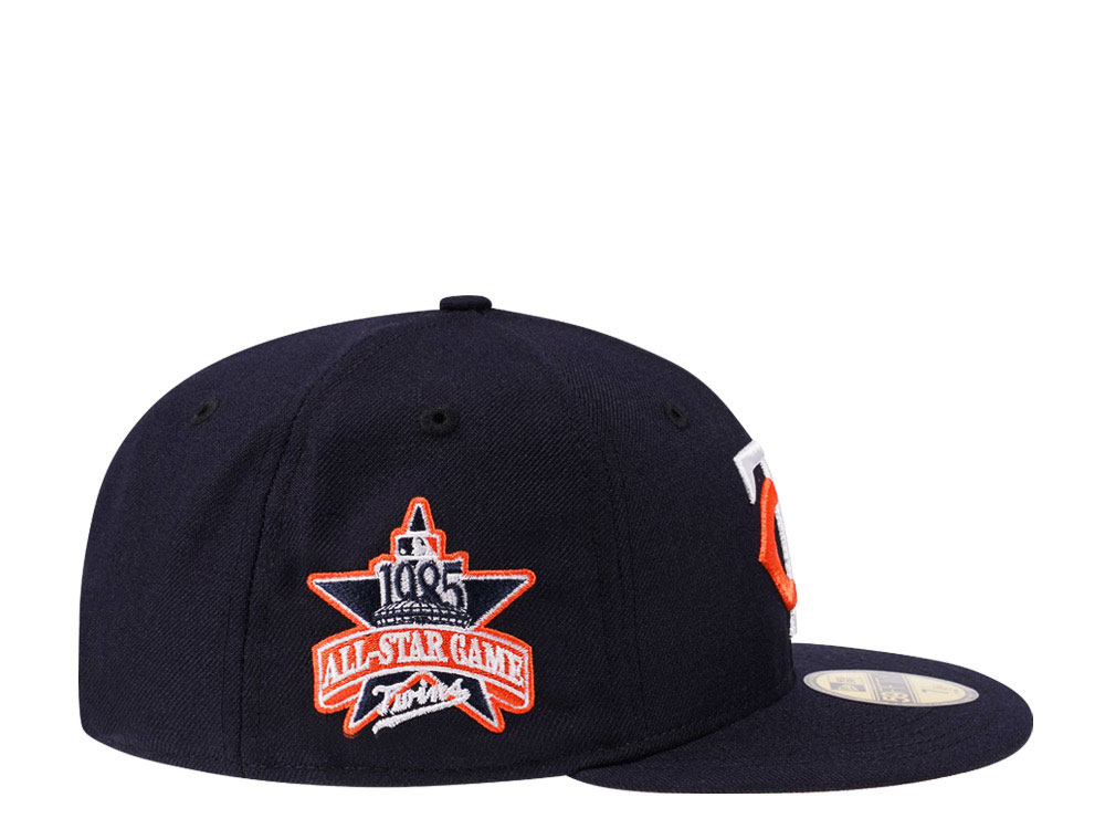 New Era Minnesota Twins All Star Game 1985 Navy Tangerine Edition 59Fifty Fitted Cap