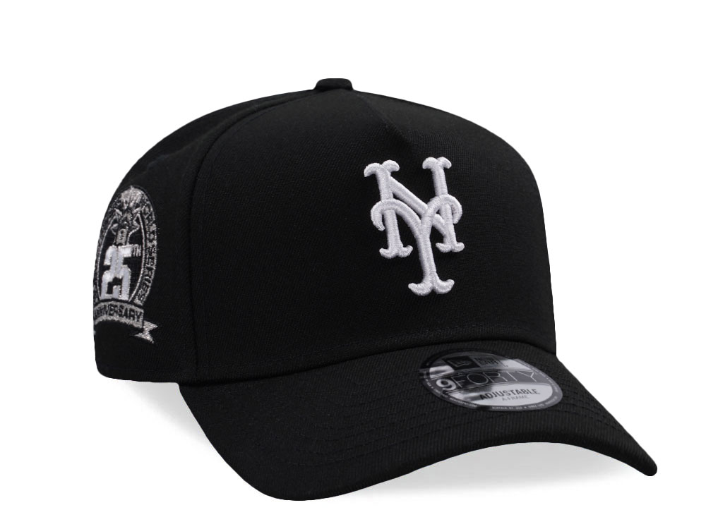New Era New York Mets 25th Anniversary Subway Series Black Prime Edition 9Forty A Frame Snapback Cap