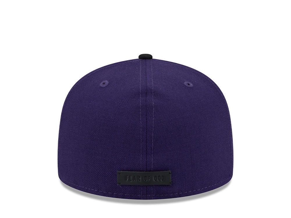 New Era Colorado Rockies Fear of God Purple Essentials Classic Edition 59Fifty Fitted Cap