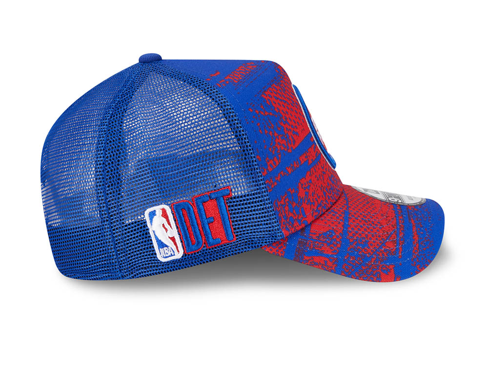 New Era Detroit Pistons NBA Tip Off 2024 Trucker 9Forty A Frame Snapback Cap