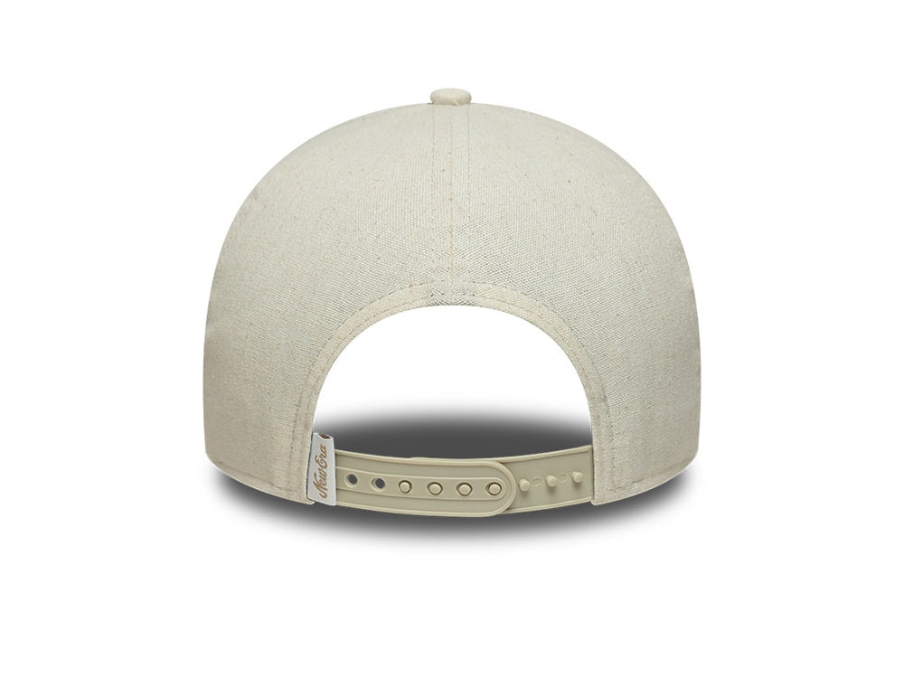 New Era Patch Stone Linen 9Forty E Frame Snapback Cap