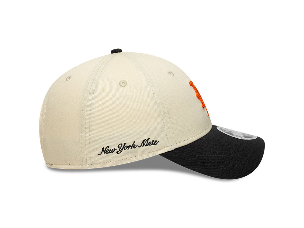 New Era New York Mets Side Script Two Tone 9Forty M Crown Snapback Cap