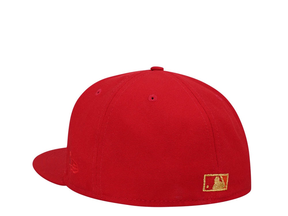 New Era Baltimore Orioles 50th Anniversary Scarlett Gold Edition 59Fifty Fitted Cap