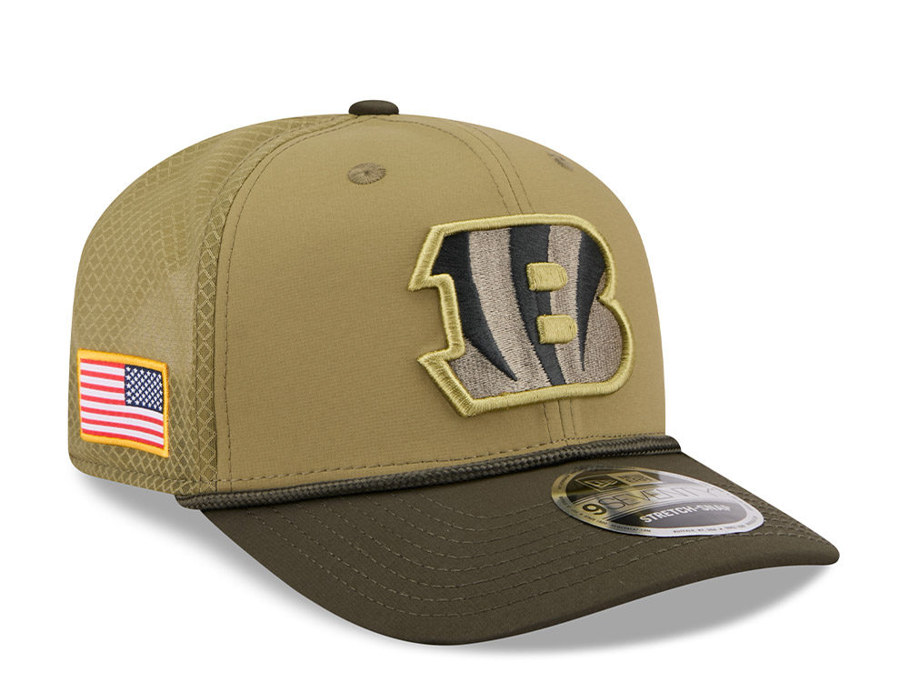 New Era Cincinnati Bengals Salute To Service 2025 9Seventy Snapback Cap