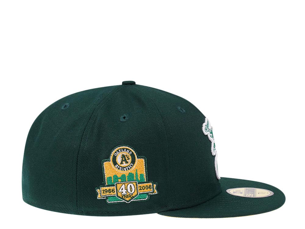 New Era Oakland Athletics 40th Anniversary Dark Green Color Team Edition 59Fifty Fitted Cap