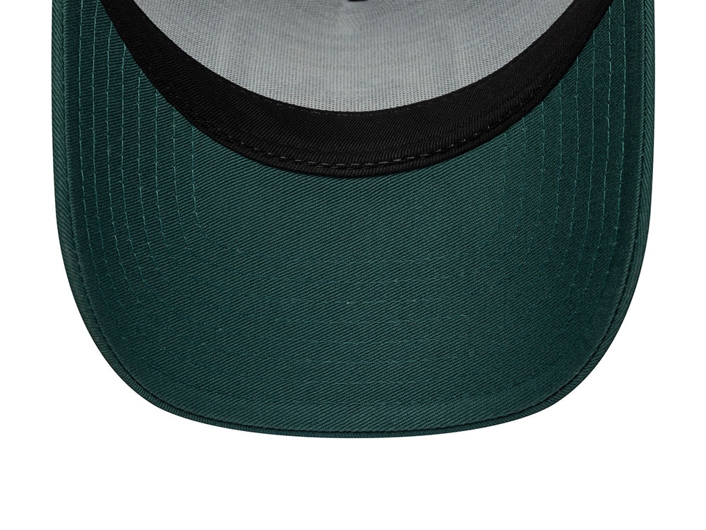 New Era Patch Dark Green 9Forty A Frame Trucker Snapback Cap