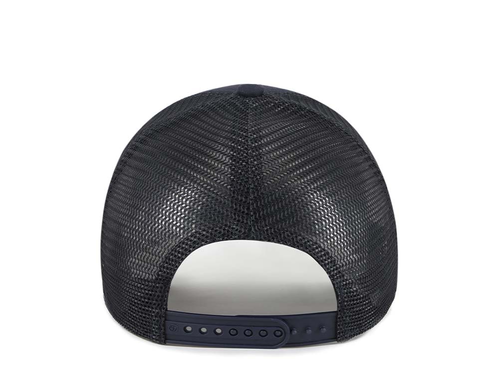 47Brand Michigan Wolverines Navy Trucker MVP Snapback Cap