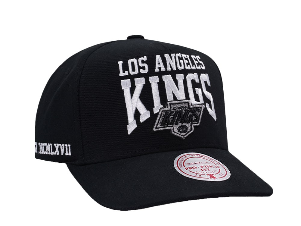 Mitchell & Ness Los Angeles Kings Black Pro Pinch Fit Snapback Cap