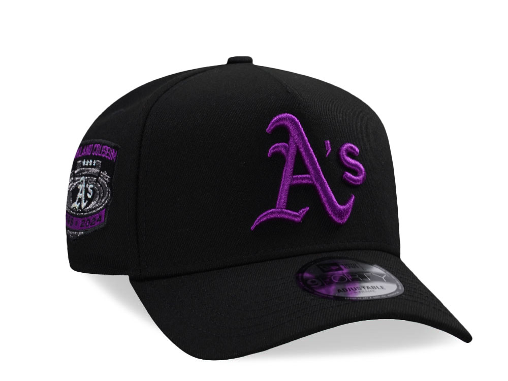 New Era Oakland Athletics Coliseum Purple Detail Edition 9Forty A Frame Snapback Cap