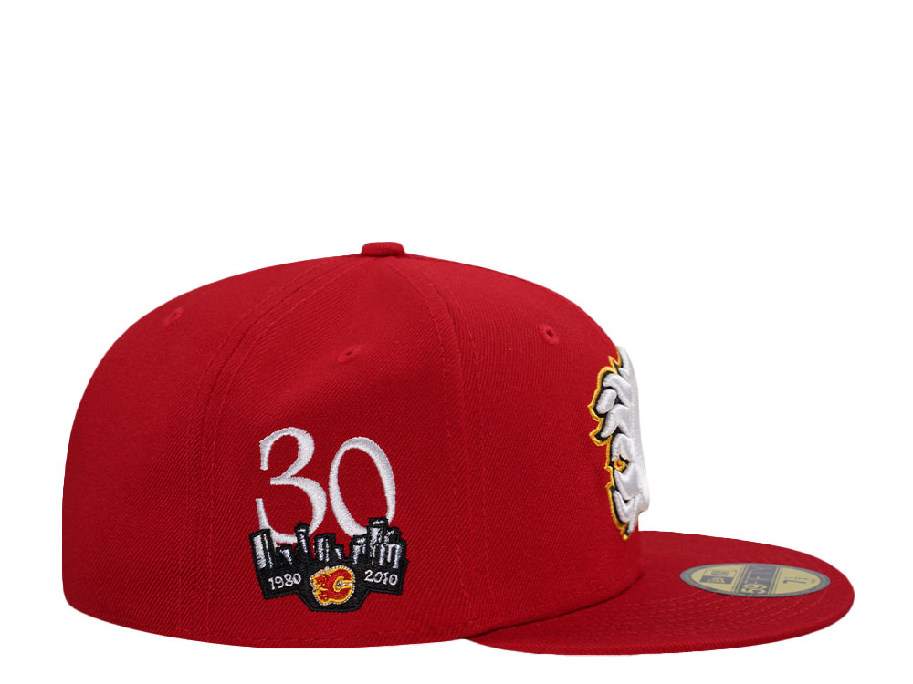 New Era Calgary Flames 30th Anniversary Red Throwback Edition 59Fifty Fitted Cap