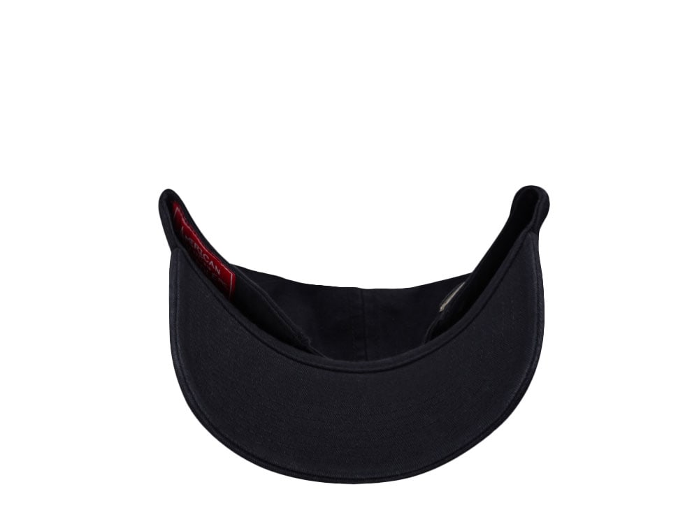 American Needle Hankyu Braves Black Ballpark Strapback Cap