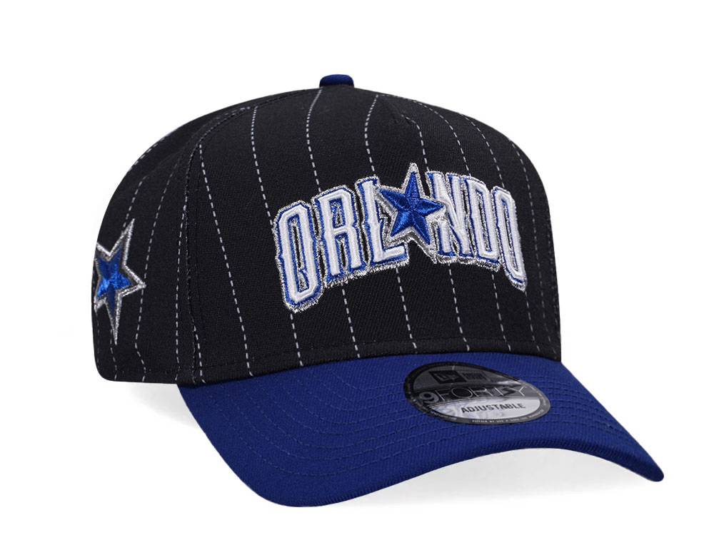 New Era Orlando Magic Pinstripe Two Tone Edition 9Forty A Frame Snapback Cap