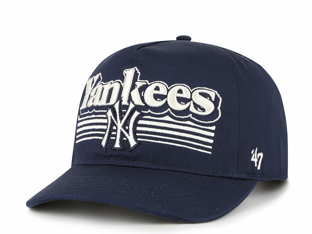 47 Brand New York Yankees Script Fade Navy Hitch Snapback Cap