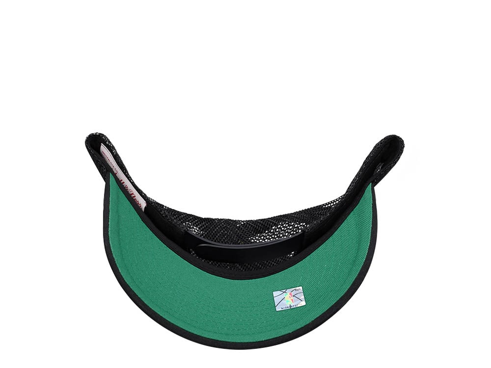Mitchell & Ness Boston Celtics Black Billboard Trucker Snapback Cap