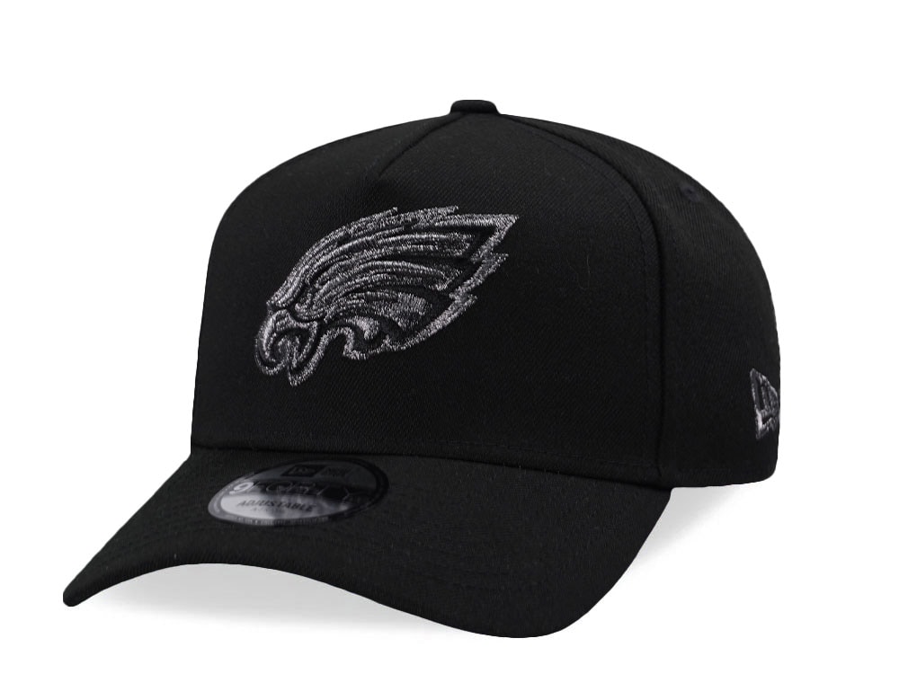 New Era Philadelphia Eagles Classic Black Prime Edition 9Forty A Frame Snapback Cap