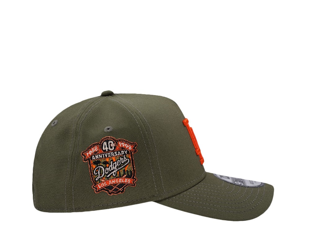 New Era Los Angeles Dodgers 40th Anniversary Olive Prime Edition 9Forty A Frame Snapback Cap