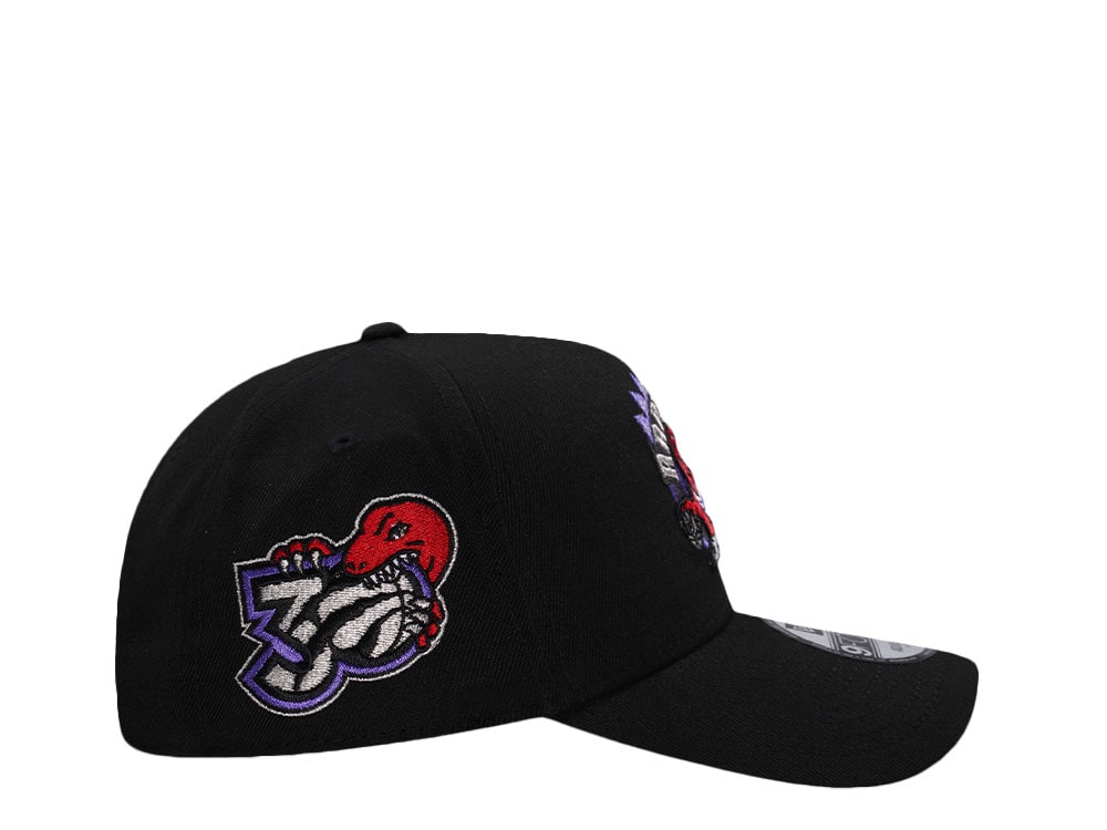 New Era Toronto Raptors 30th Anniversary Black Prime Edition 9Forty A Frame Snapback Cap