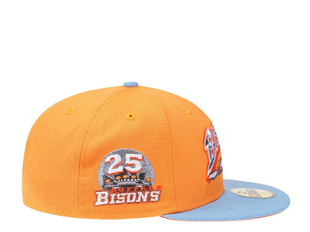New Era Buffalo Bisons 25th Anniversary Iced Orange Prime Edition 59Fifty Fitted Cap