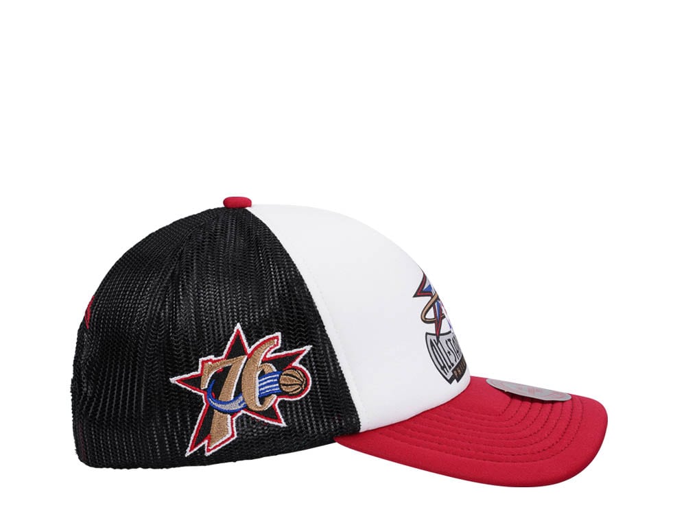 Mitchell & Ness Philadelphia 76ers All Star 2002 Party Time Trucker Snapback Cap