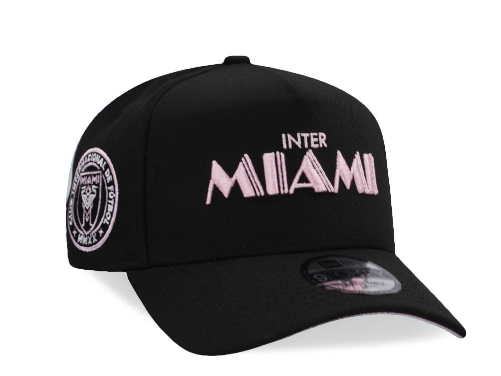 New Era Inter Miami FC Pink Script Prime Edition 9Forty A Frame Snapback Cap
