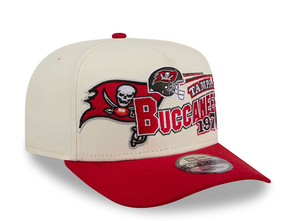 New Era Tampa Bay Buccaneers 1975 Classic Chrome Edition 9Fifty A Frame Snapback Cap