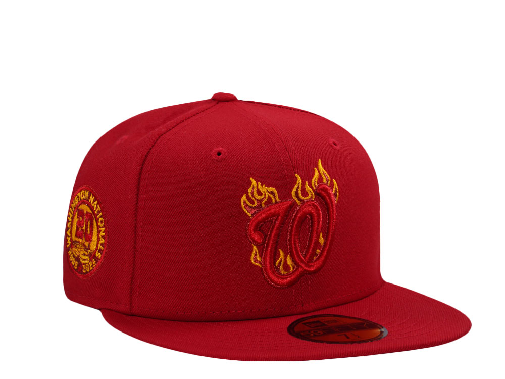New Era Washington Nationals 20th Anniversary Scarlet Flames Edition 59Fifty Fitted Cap