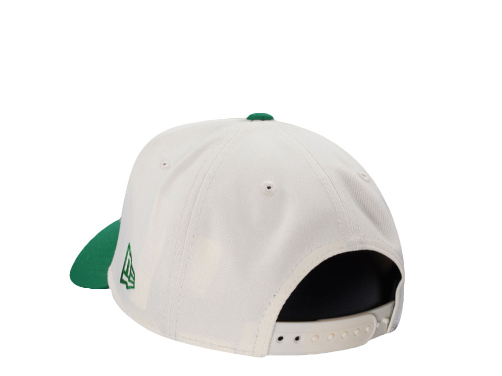 New Era Boston Celtics Script Chrome Two Tone Edition 9Forty A Frame Snapback Cap