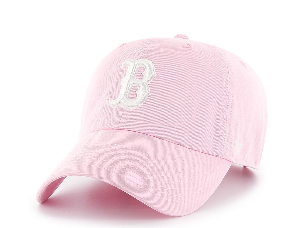47 Brand Boston Red Sox Petal Pink Clean Up Strapback Cap