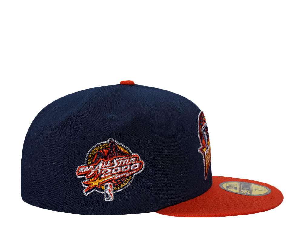 New Era Golden State Warriors All Star Game 2000 Ocean Blue Two Tone Edition 59Fifty Fitted Cap