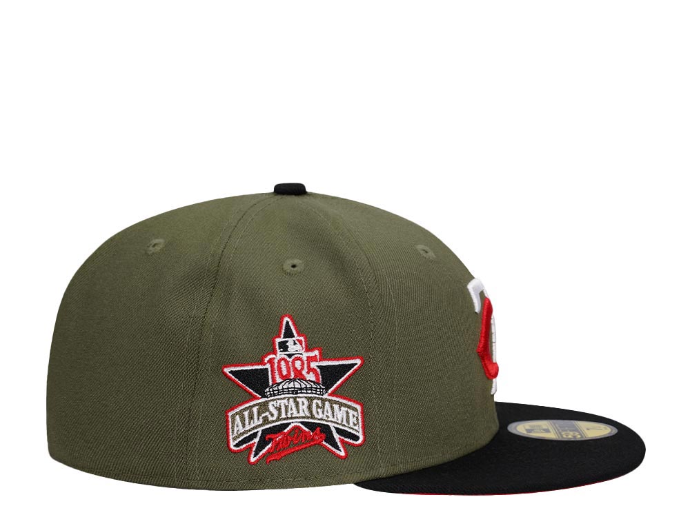 New Era Minnesota Twins All Star Game 1985 Olive Black Two Tone Prime Edition 59Fifty Fitted Cap