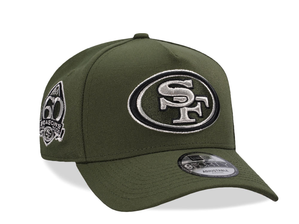 New Era San Francisco 49ers 60 Seasons Green Realtree Edition 9Forty A Frame Snapback Cap