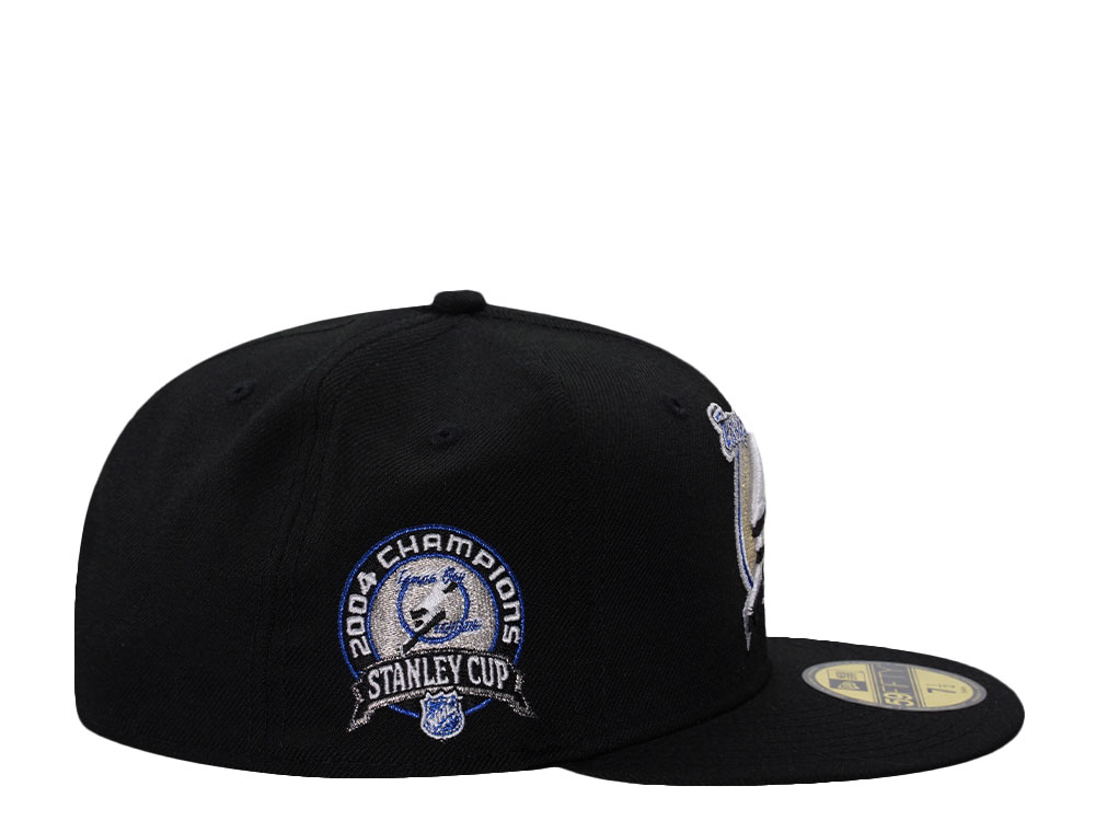 New Era Tampa Bay Lightning Stanley Cup Champions 2004 Black Prime Edition 59Fifty Fitted Cap