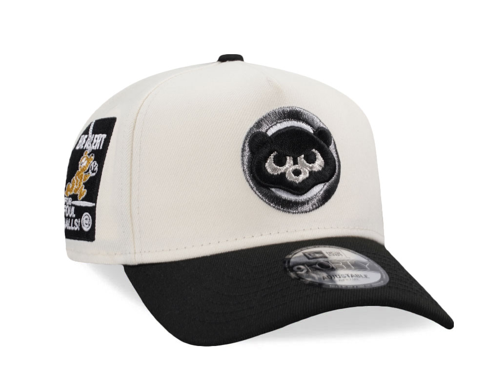 New Era Chicago Cubs For Foul Balls White Two Tone Classic Edition 9Forty A Frame Snapback Cap