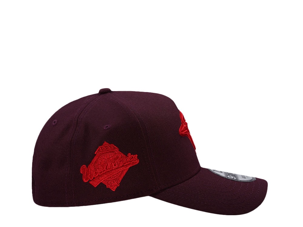 New Era Toronto Blue Jays 25th Anniversary Maroon Prime Edition 9Forty A Frame Snapback Cap