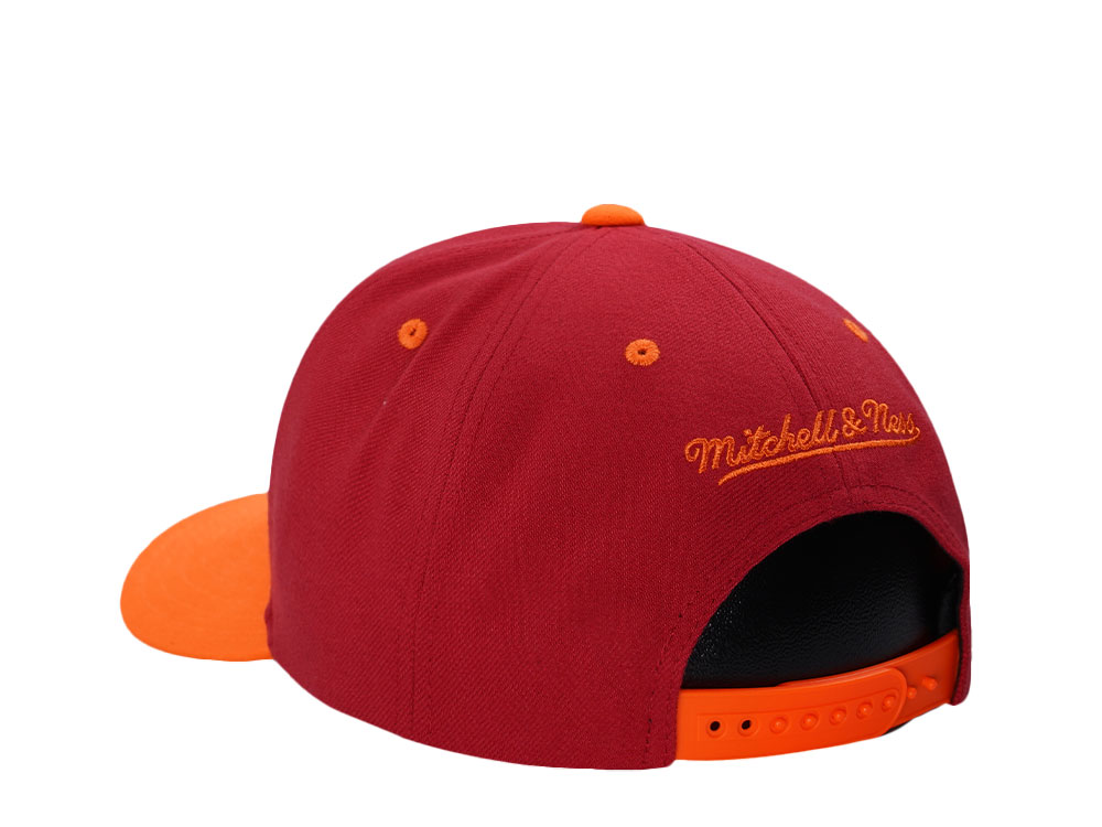 Mitchell & Ness Miami Heat Two Tone Pro Crown Fit Snapback Cap