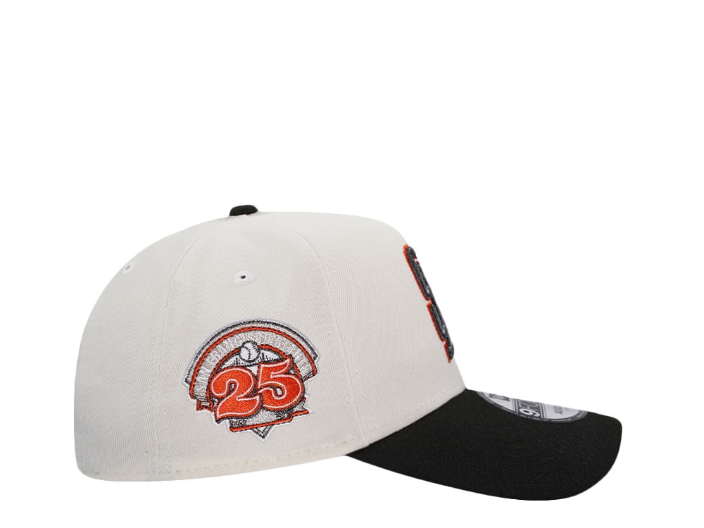 New Era San Francisco Giants 25th Anniversary Chrome Throwback Two Tone Edition 9Forty A Frame Snapback Cap