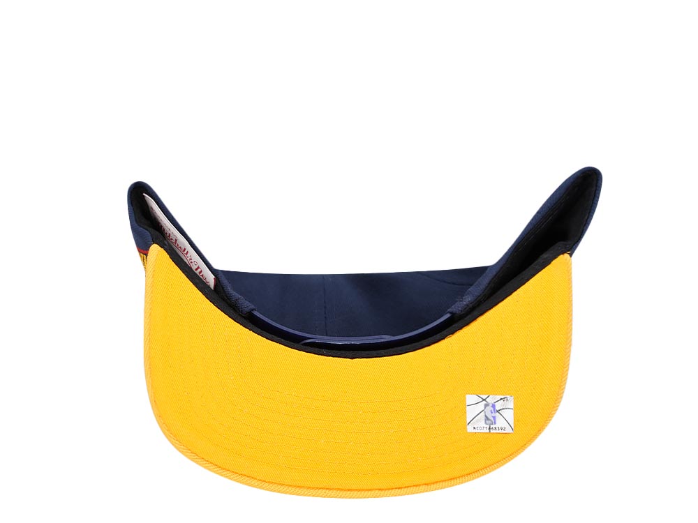 Mitchell & Ness Golden State Warriors Logo Blur Hardwood Classic Snapback Cap