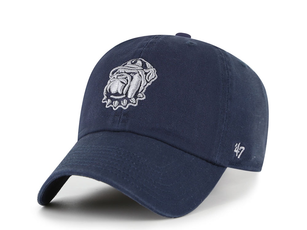 47 Brand Georgetown Hoyas Navy Clean Up Strapback Cap