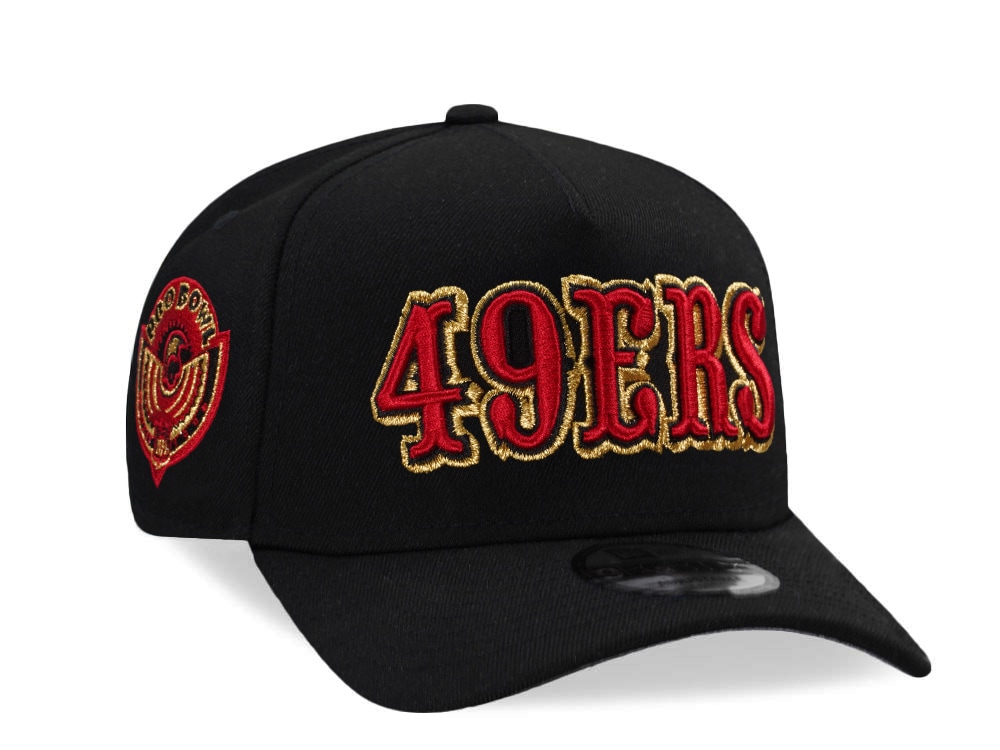 New Era San Francisco 49ers Pro Bowl 1996 Black Prime Edition 9Forty A Frame Snapback Cap