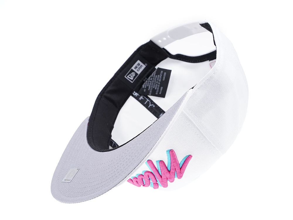 New Era Miami Heat Vice Edition White 9Fifty Snapback Cap